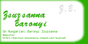 zsuzsanna baronyi business card